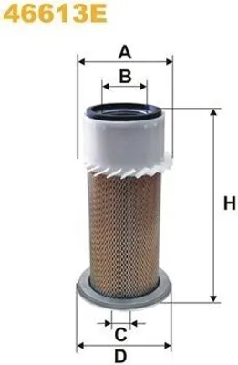 Produktbild von Luftfilter WIX FILTERS 46613E Filtereinsatz