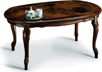 Produktbild von Klassischer Couchtisch Tisch Wohnzimmer Tische Barock Holz Couchtische Massiv