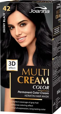 Zdjęcie produktu dla Joanna Multi Effect 3D Farba Do Włosów 42 Hebanowa Czerń