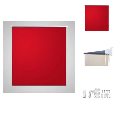 Zdjęcie produktu dla Roleta zaciemniająca 80 x 230 cm czerwona - Żaluzje i rolety