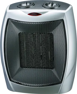 Productafbeelding van 1500-watt verwarmingsventilator, grijs/zwart, model 282000125