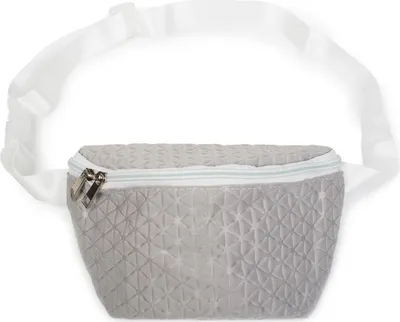 Produktbild von styleBREAKER Damen Bauchtasche geometrisches Muster geprägte Optik, Reißverschluss, Gürteltasche, Hüfttasche 02012253