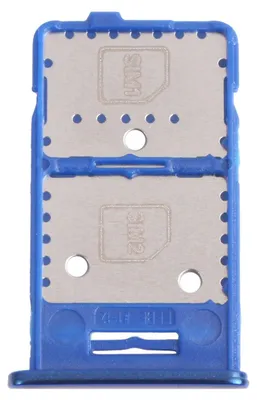 Obrázek produktu pro Držák pro dvě SIM karty a micro SD kartu pro Samsung Galaxy M31s, modrý, náhradní díl