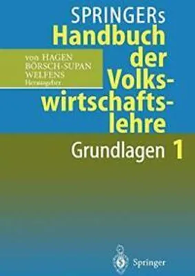 Immagine prodotto di Springers Handbuch der Volkswirtschaftslehre 1