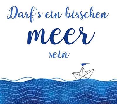 Immagine prodotto di 20 tovaglioli "Un po' di mare" - Barchetta di carta sul mare 33x33 cm