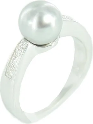 Produktbild von Fossil Damen Ring Silber JFS00016040 Zyrkonia Perle, Größe:16