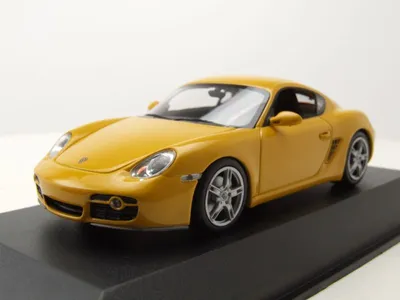 Produktbild von Porsche Cayman S 2005 gelb Modellauto 1:43 Maxichamps