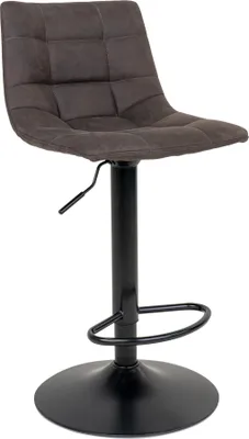 Produktbild von Barhocker >Middelfart< (2er-Set) in Grau, Vintagelederoptik - 43x108x43 (BxHxT)