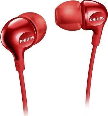 Zdjęcie produktu dla Słuchawki przewodowe jack 3,5 mm PHILIPS SHE3555RD czerwony