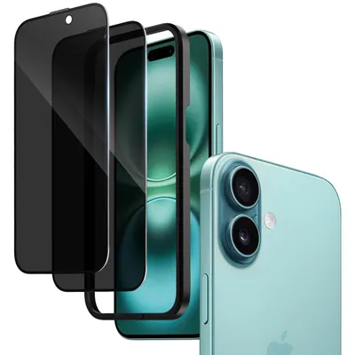 Produktbild von Schutzfolie Panzerglas Blickschutz Kompatibel mit iPhone 16 Plus