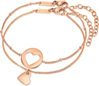 Produktbild von Eastside Armband Herz Edelstahl 17,0 cm Basislänge + 4,0 cm Verlängerung 50050005