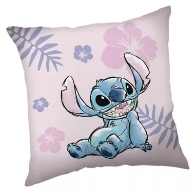 Produktbild von Disney Lilo und Stitch Rosa Samt Kissenbezug 40x40 cm
