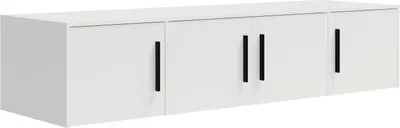 Produktbild von Aufsatzschrank MAXIONE MX-06 mit 4 Türen Schrankaufsatz 200 cm Schrank Modern (Weiß Matt)