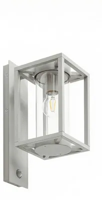 Produktbild von Lucande Außenwandlampe Ferda, Sensor, Fassung unten hellgrau