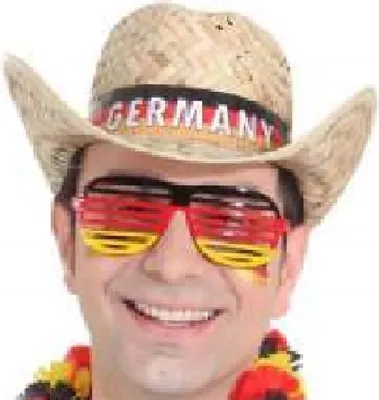 Produktbild von O23610 Strohhut mit Germany Aufschrift Cowboyhut