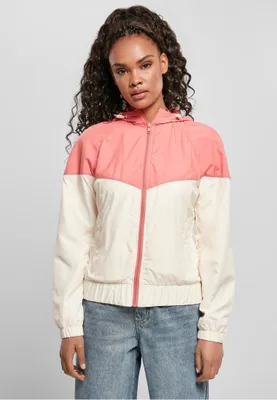 Immagine prodotto di Dámská větrovka Urban Classics Ladies Arrow Windbreaker rosa pallido/bianco - L