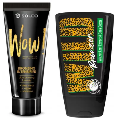 Productafbeelding van Soleo Wow! bruiningslotion + Wild Tan Wild Bronzer bruiningslotion Bruiningsset