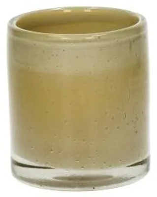Productafbeelding van Pomax Firenze windlicht, glas, beige, Ø 8,5 x H 10 cm