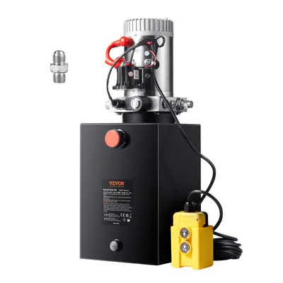 Zdjęcie produktu dla Pompa hydrauliczna VEVOR Zasilacz hydrauliczny 12 V Zasilacz hydrauliczny 1600 W, pompa hydrauliczna jednostronnego działania Zasilacz hydrauliczny, zbiornik 3 gal Pompa ręczna Zasilacz hydrauliczny, do wind, wózków widłowych itp.