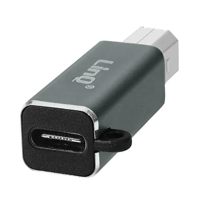Immagine prodotto di LinQ, adattatore USB-C femmina / USB-B maschio Trasmissione rapida Plug and Play, bianco