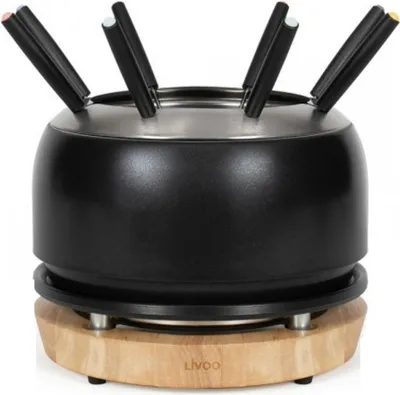 Image de Service à fondue 1200w 8 fourchettes noir - Livoo - DOC339 -