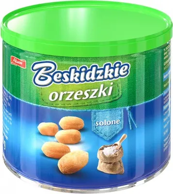 Obrázok produktu pre Aksam Beskidzkie Arašidy so soľou v plechovke 140g