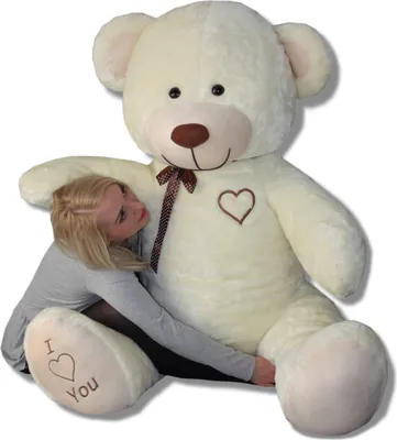 Produktbild von XXL Weicher Plüsch-Teddybär Plüschbär Kuscheltier 190cm - beige