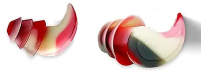 Produktbild von INF Geräuschreduzierende Silikon-Ohrstöpsel zum Schlafen - 1 Paar, Ruhiger Komfort Rosa