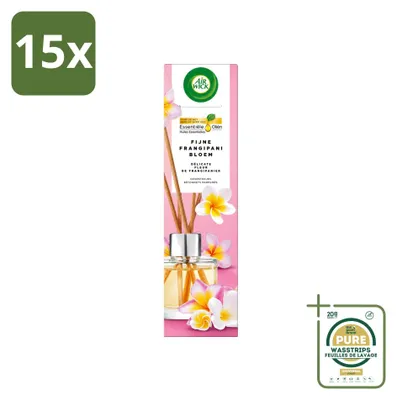 Productafbeelding van 15 x Air Wick geurstrips Zachte Frangipani-bloem - 40 ml - Voordeelverpakking - 15 stuks