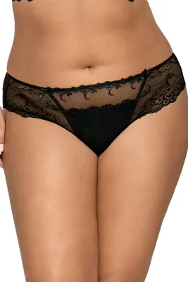 Immagine prodotto di Ava 1030 mutandine donna lingerie pizzo floreale normale set vita parte eu, nero, xxl