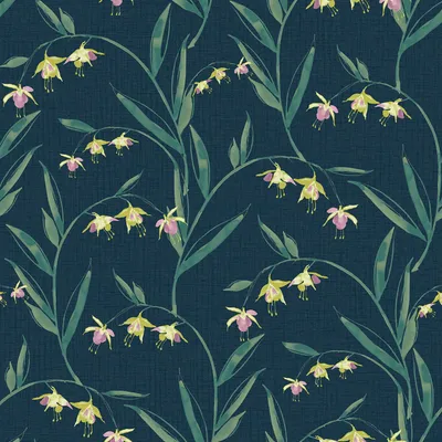 Produktbild von Laura Ashley Vliestapete Fuchsienblüten 1000x52cm