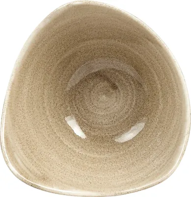 Produktbild von CHURCHILL Stonecast Antique Taupe Teller tief, triangle, ø: 185 mm