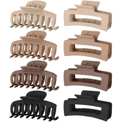 Produktbild von Lolalet 8 Stück Große Haarklammer, 8cm Haarspangen für dickes Haar