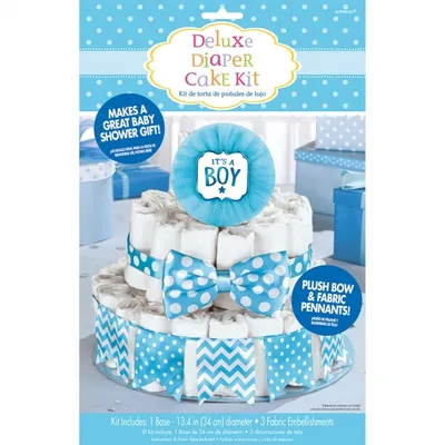 Produktbild von Windeltorte für einen kleinen Jungen 34cm