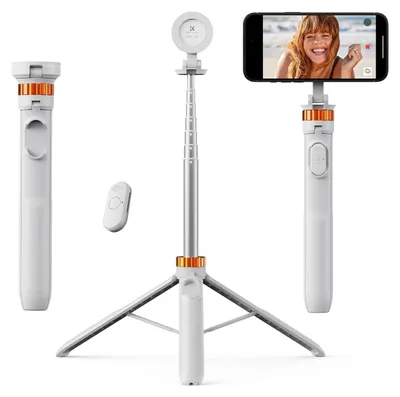 Produktbild von K&F CONCEPT MS19 Magnet Selfie Stick,162CM Handy Stativ mit Abnehmbarer Fernbedi