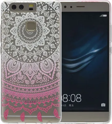 Produktbild von Henna Cover für Huawei P10 Case Schutz Hülle Silikon Sonne Weiß