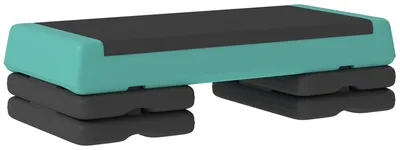 Immagine prodotto di Stepper fitness regolabile | Colore: verde/nero | Dimensioni: 36x77x10,5/15,5/20,5 cm