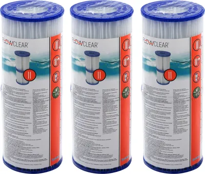 Produktbild von Bestway 58094 Filterkartusche Gr. II - 6er Pack - für Pool Pumpen