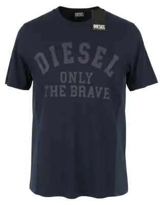 Produktbild von Diesel T-JUST 260141 OFF Herren T-Shirt Kurzarm Navyblau