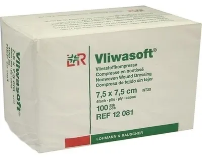 Productafbeelding van Vliwasoft verbandgaas, 7,5x7,5 cm, 100 stuks