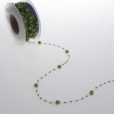 Produktbild von Perlenschnur grün - 5 mm -10 m Rolle - 97651 60