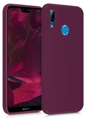 Produktbild von kwmobile Handyhülle für Huawei P20 Lite Hülle - TPU Case - Kabelloses Laden - Schutzhülle Cover in Bordeaux Violett