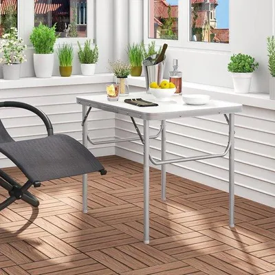 Produktbild von Famanu Picknicktisch Höhenverstellbar - Aluminium und MDF, klappbar