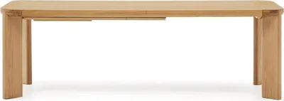 Produktbild von Ausziehtisch Jondal 240 x 76 x 100 cm Massivholz MDF Eichenfurnier