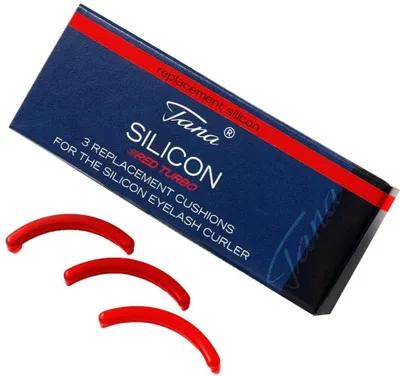 Image de Tana - Moules à cils de rechange en silicone, couleur rouge (lot de 3)