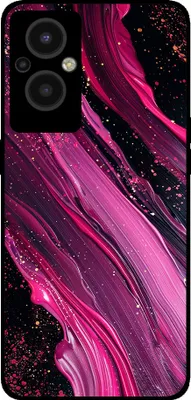 Produktbild von Smartphonica Telefon Fall geeignet für Oppo Reno8 Lite mit Marmor-Druck - TPU zurück Abdeckung Fall Marmor-Design - lila rosa