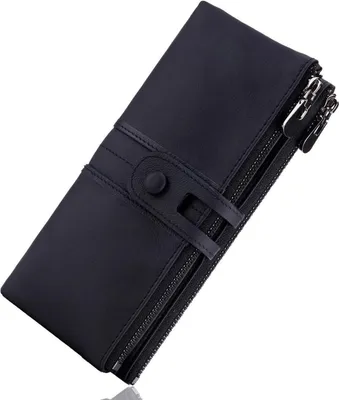 Produktbild von Roulens Damen Geldbörse Vintage Leder RFID Schutz 13 Kartenfächer Handyfach