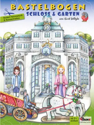 Produktbild von Schloss aus Papier basteln Bastelbogen Ausschneidebogen