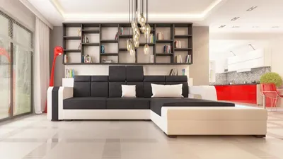 Immagine prodotto di Divano componibile, divano angolare, divano imbottito, set divani, pelle, design, modello H2209