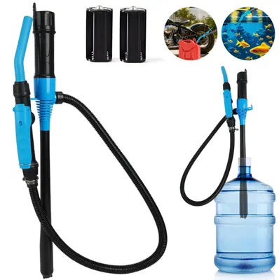 Produktbild von Umfüllpumpe - Elektrische Kraftstoffpumpe - 90 cm - 2,4 GPM Förderleistung - Für Benzin, Diesel und Wasser - Tragbare Siphonpumpe